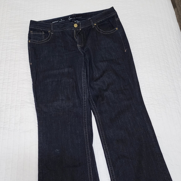 Lane Bryant Stretch Genius Fit Jeans Bootcut Size 16 regular dark - Picture 3 of 10